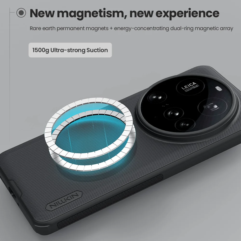 NILLKIN For Xiaomi 15 Ultra Magsafe Case Super Frosted Shield Pro Magnetic Wireless Charging Back Cover For Xiaomi Mi 15 Ultra 3