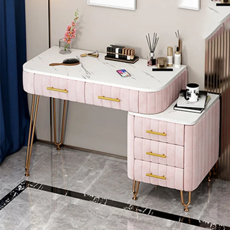 

Pink Storage Dressing Table Bedside Mobile Vanity Salon Nightstands Dressing Table Cabinet Comoda Pra Quarto Room Furniture