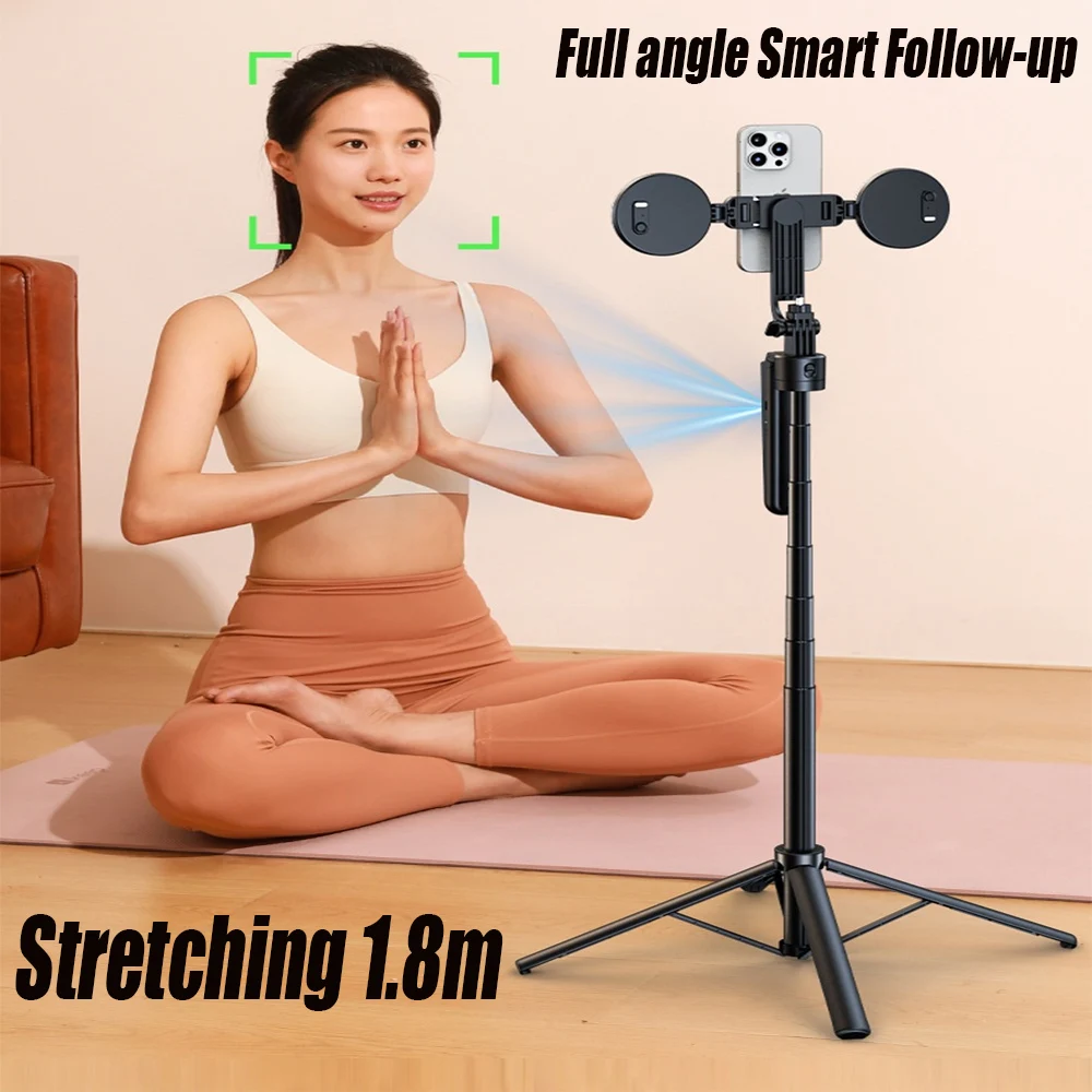 B181 Mobile Phone Stabilizer Selfie Stick 360&deg; Gimbal Mobile Phone Holder Intelligent AI Facial Recognition Bracket Landing 1.8m