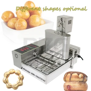 Автоматическая машина для изготовления пончиков, коммерческий аппарат для приготовления пончиков с цифровым дисплеем, 4-рядный фритюрный аппарат для приготовления пончиков