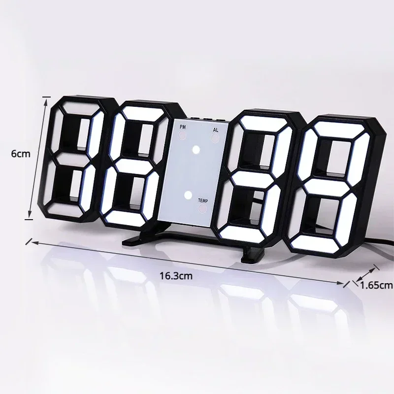 3D LED Digital Wall Clock 5