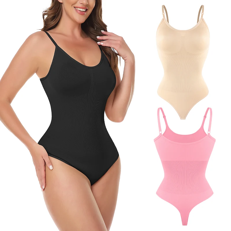 

Shapewear Bodysuit Sculpting Body Shaper for Women Tummy Control Seamless Plus Size Butt Lifting Shaper Thong Sexy Underwear