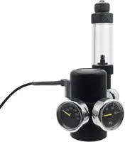 FZONE Aquarium CO2 Regulator for Paintball with DC Solenoid and Aluminum Alloy Bubble Counter and Check Valve For Plant Tank 1