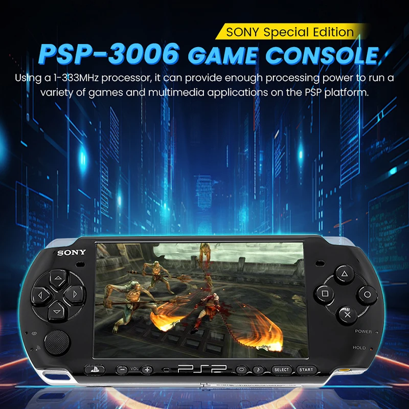 Original Sony PSP 3000 Handheld Game Console PlayStation Portable PSP-3006 Arcade Game Console Holiday Gift with Free Games 6