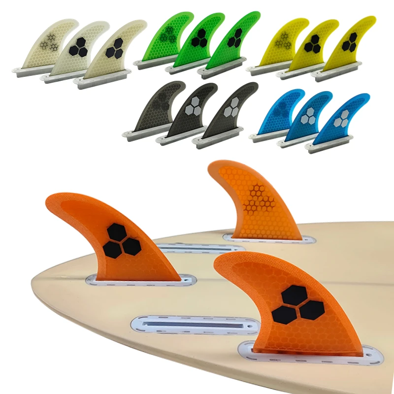 G3 Surfboard Fins UPSURF FUTURE S Tri Fins Set Honeycomb Fiber Surf Fins Single Tabs Base Quilhas 3 Fins For Shortboard/Funboard am2 tri fins surfboard fins upsurf future am2 3 fins set big honeycomb single tabs surf fins for fish funboard shortboard fin