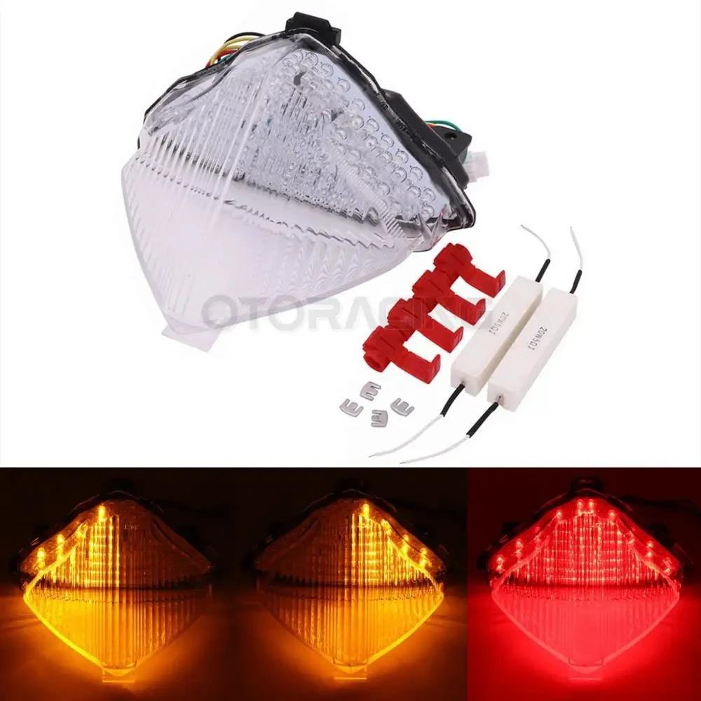 

Motorcycle Smoke/Clear LED Tail Lights Brake Turn Signals Lights For Yamaha YZF1000 YZFR1 YZF-R1 YZF R1 2004 2005 2006