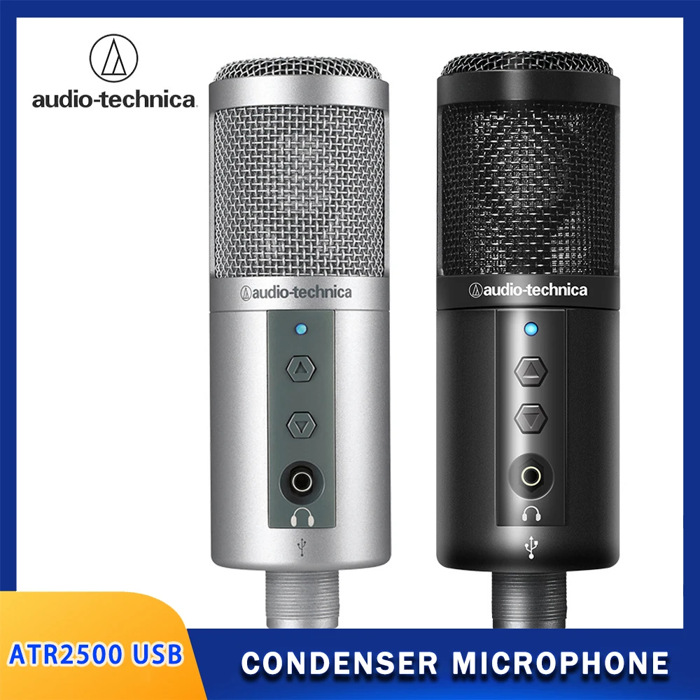 Original Audio Technica Atr2500 Usb Condenser Microphone Set Professional Wire Recording Studio Live Singing Hanging - - AliExpress