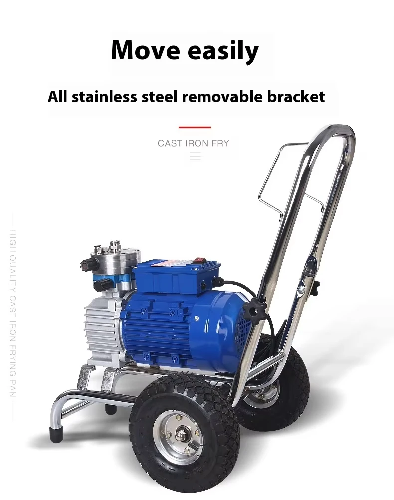 High Pressure Airless Paint Sprayer 3000-4000W Dual Gun Support Stainless Steel