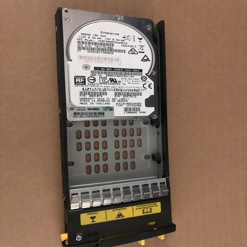 95% 새 원본 하드 디스크, HP 8000 600GB 2.5 &64MB SAS 10000RPM, 787175-002 810761-001 용