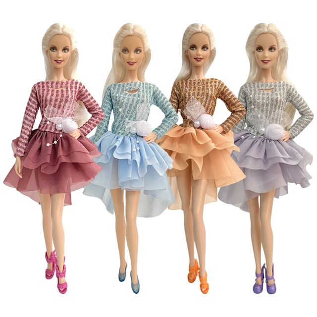 Roupas de boneca Barbie estilo NK-Mix, roupas de moda, roupa diária,  vestido casual, camisa, saia, acessórios, 1:6, JJ