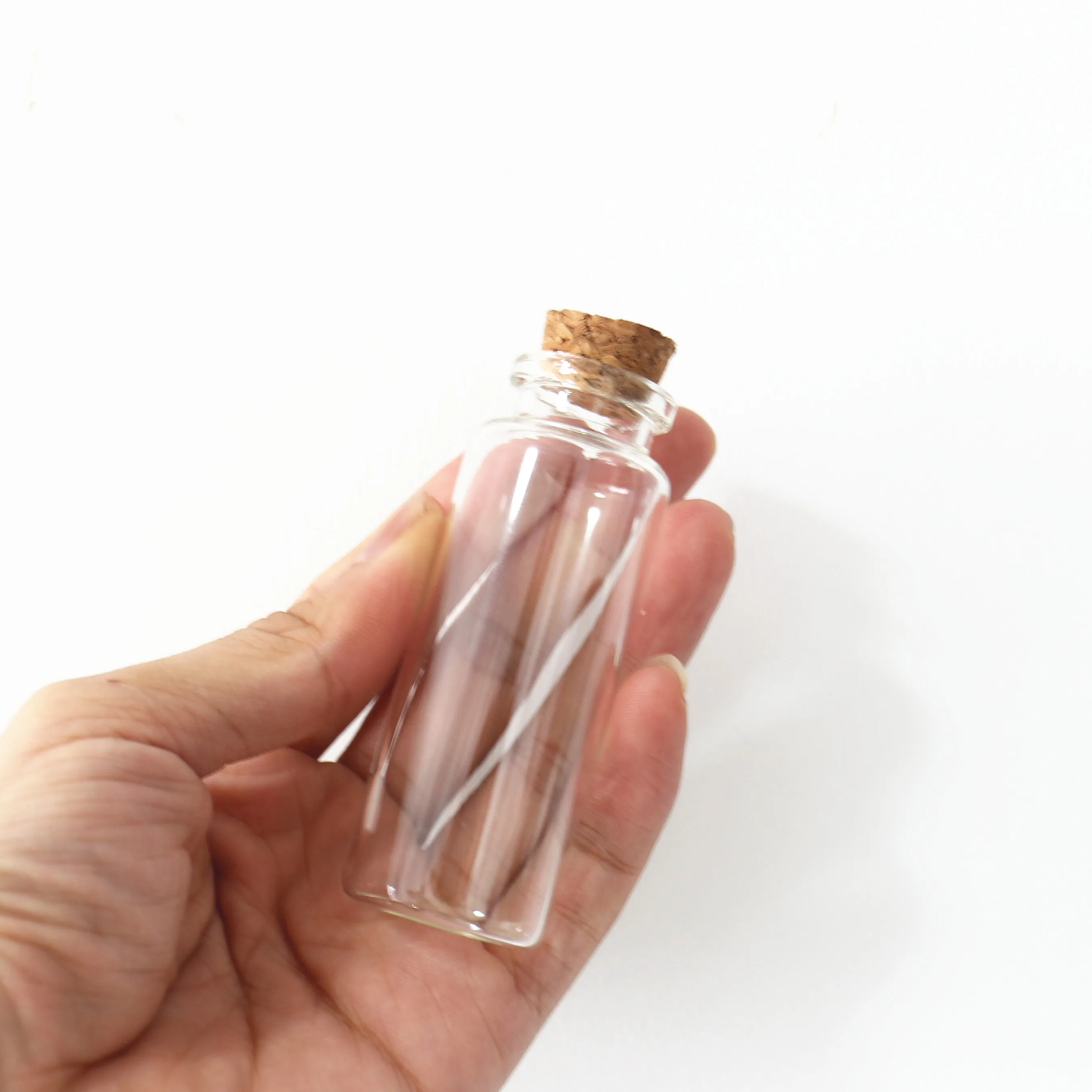 Glass Test Tube 16*30*80mm 40ml Glass Bottles Stopper Crafts Jars Small Transparent Empty DIY Wishing Bottle Cork Gift