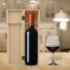 Twine Wooden Box for Wine Storage, Great for Wine Accessories, Wine Gift Box for Any Occasion, Exposed Wood Grain 5