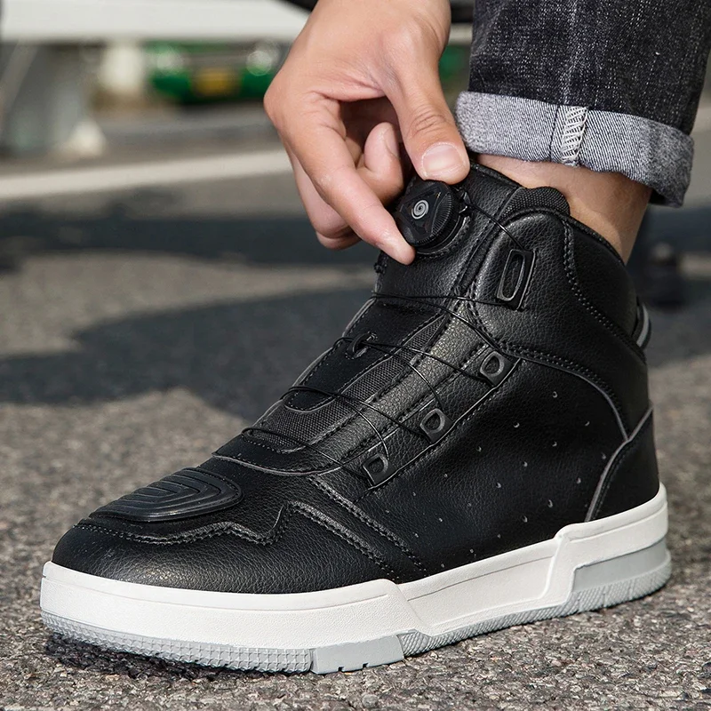 Summer New Motorcycle Boots Men Women Knight Outdoor Riding Anti-slip Spring Sneakers Shoes Bicycle Mountain Racing Road Speed 3