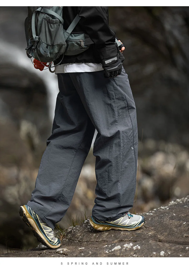TFETTERS Brand Outdoors Men's Cargo Pants 2026 Spring Summer Outdoors Outing Casual Pants Man Watertight Baggy Riding Clothes
