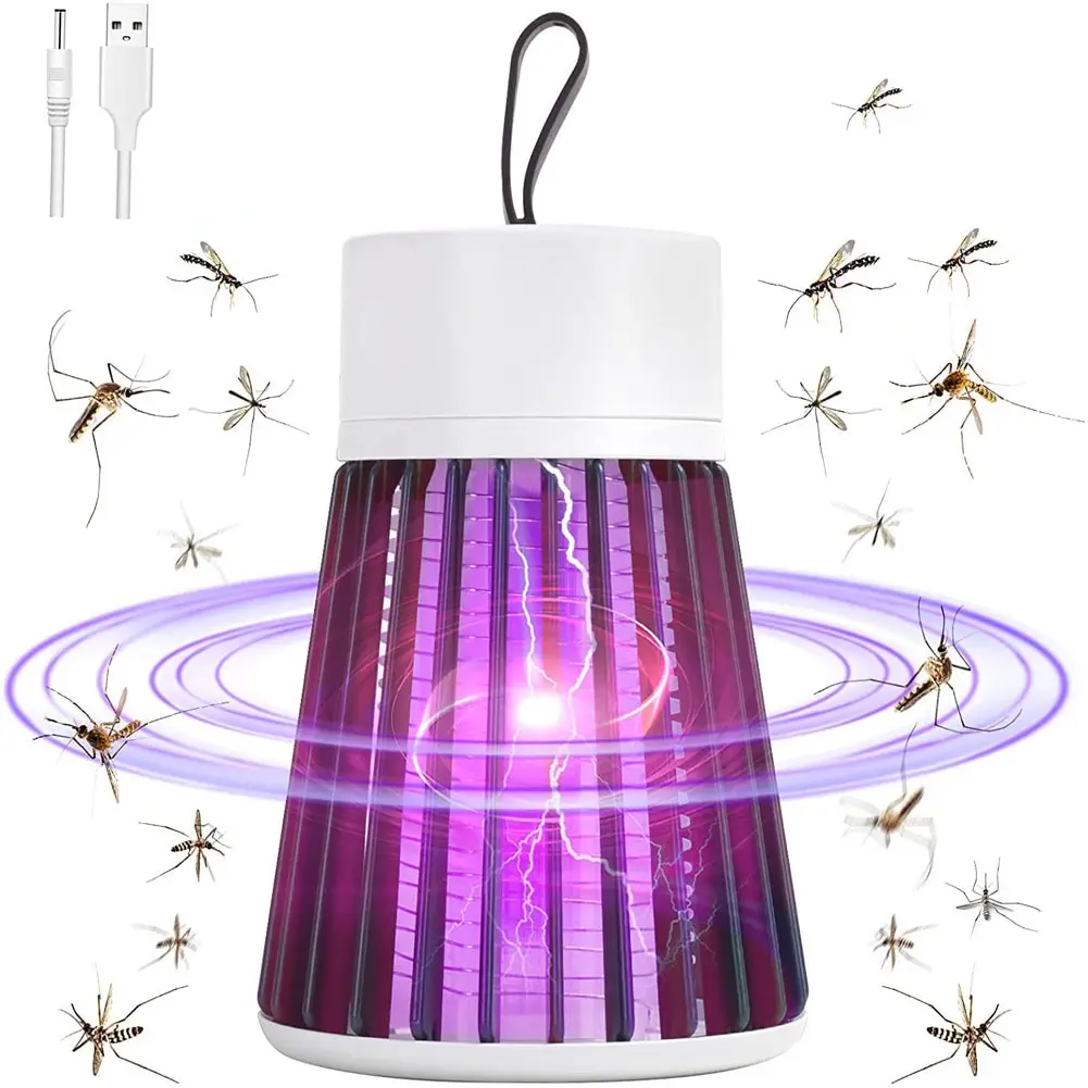 Mosquito Killer Lamp Electric Shock Insect Killer Repellent USB Fly Trap Zapper Bedroom Outdoor Anti Mosquito Trap