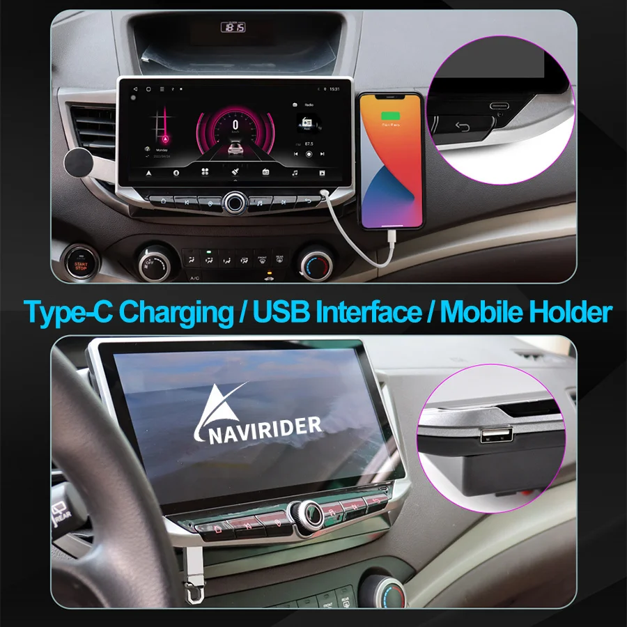 Reproductor Multimedia con pantalla Qled de 10,88 pulgadas para Ford Transit, autorradio estéreo con GPS, Android 13, Carplay, vídeo, unidad principal, 2013-2018