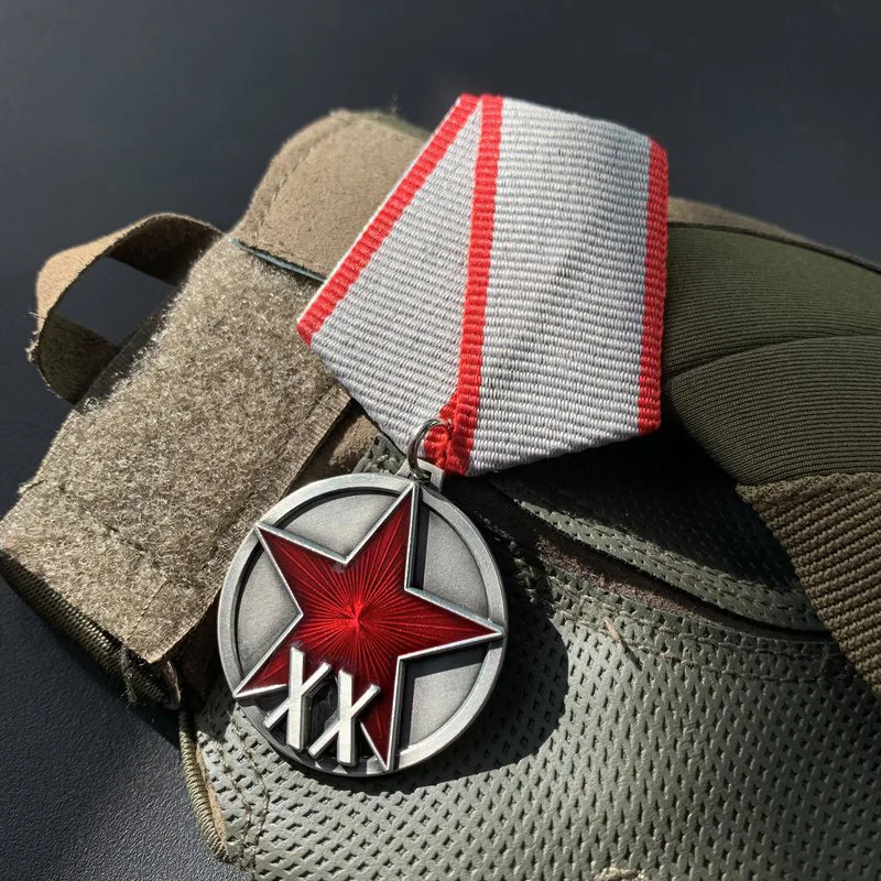 Medaglia Sovietica, Medaglia Del 20 ° Anniversario Dell'Esercito Rosso, Medaglia Replica Souvenir Russa.