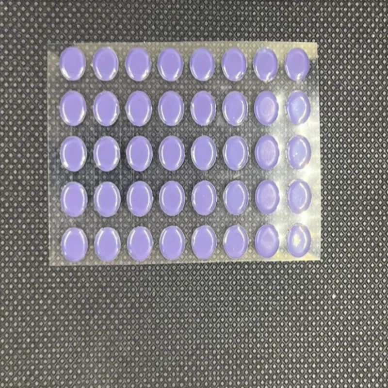 40개입 6.5mm 지름 0.8mm 두께 작은 점형 유니버설 마우스 스키트, 로지텍 고무 마우스 풋 글라이드 풋 스티커