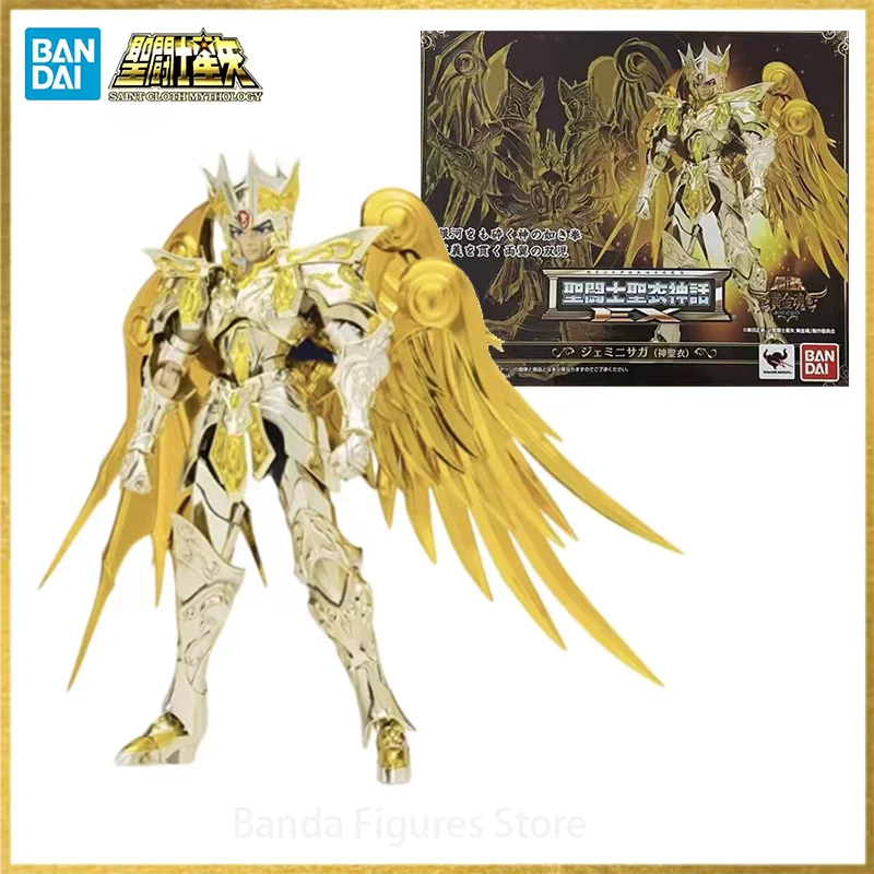 

Original BANDAI Saint Cloth Myth EX Gemini Saga Soul Of Gold In Stock Anime Figures Model Toys