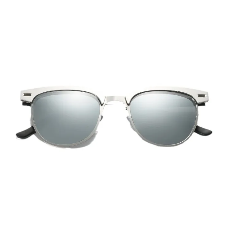 Polarizing Sunglasses Men Small Round Frame Retro Flow Sun Protection UV Glasses Sports Outdoor Travel Eyewear T248
