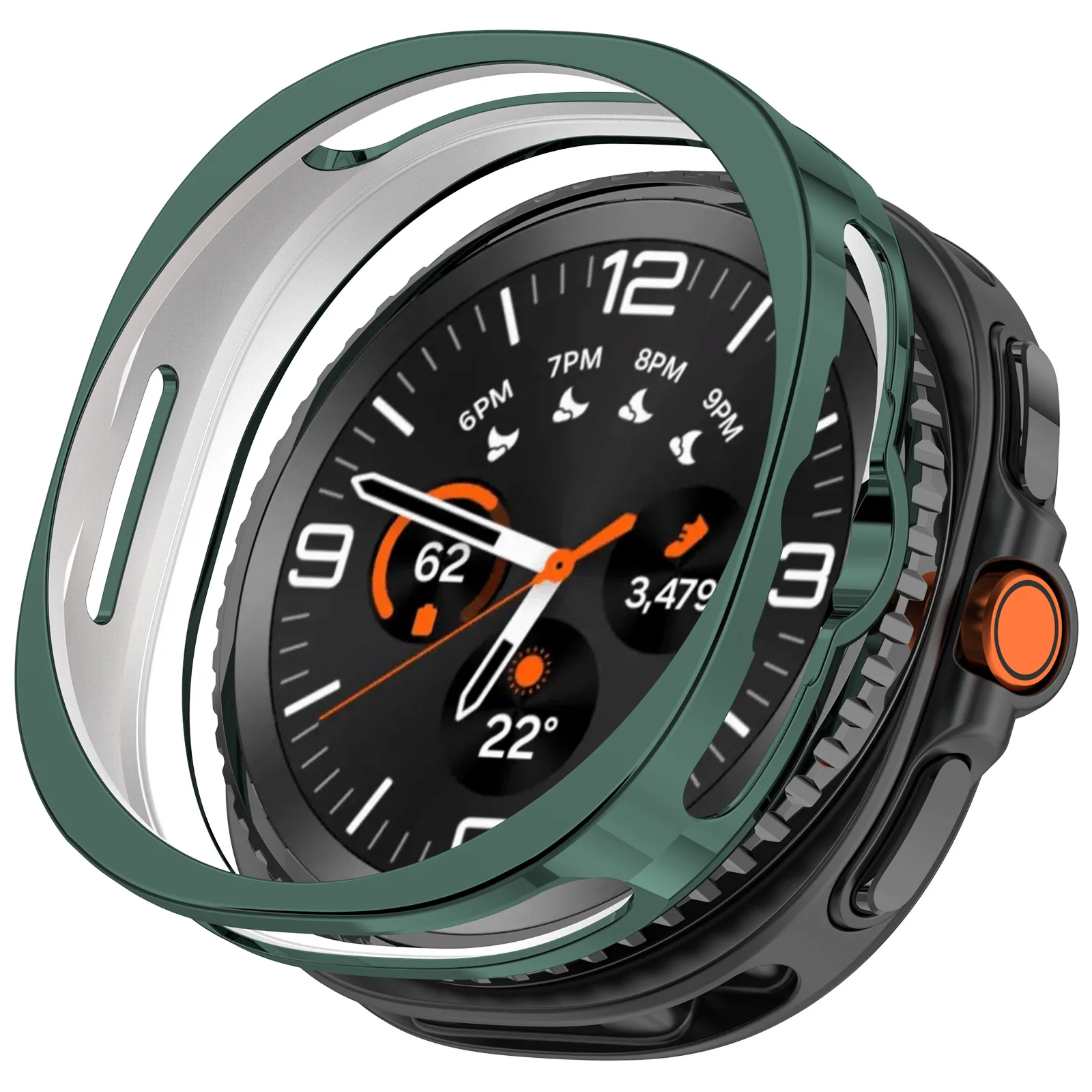 Soft TPU Protective Bumper Shell for Smartwatch - Hollow Out Design