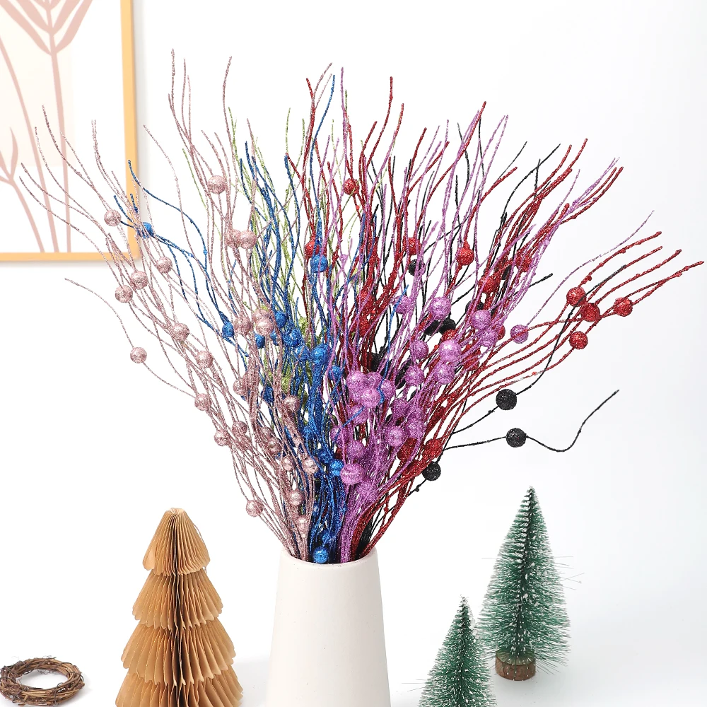 1/3Pcs Weihnachten Dekoration Künstliche Berry Bouquet Weihnachten Baum Dekor für Wohnkultur Neue Jahr Navidad Girlande Geschenk zubehör – Detail 2