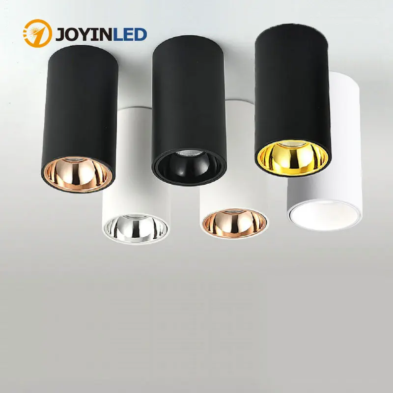 

Cylinder Rose Gold Dimmable LED Spotlight Downlight 5W 10W 15W 20W 30W Ceiling Lamp For Livingroom Kitchen Bedroom Foyer Office