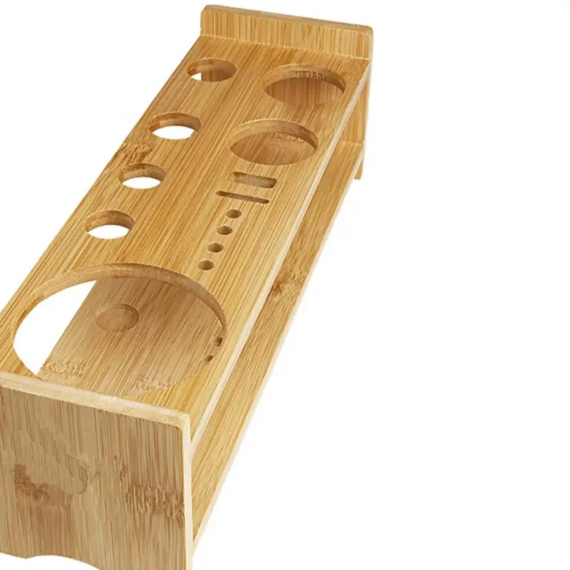 Wooden Cocktail Tool Organizer Rack for Bartenders