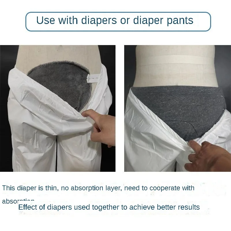 3pcs Adult Washable Incontinence Pants-Thin Non-Woven Fabric, Leak-Proof Diapers for Elderly, Post-Surgery Care, Men Women