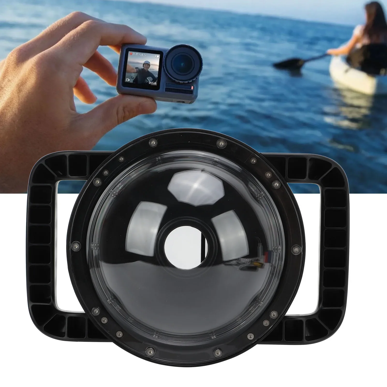 Dôme Objectif Transparent pour DJI Osmo Action - Plongée Sous-Marine