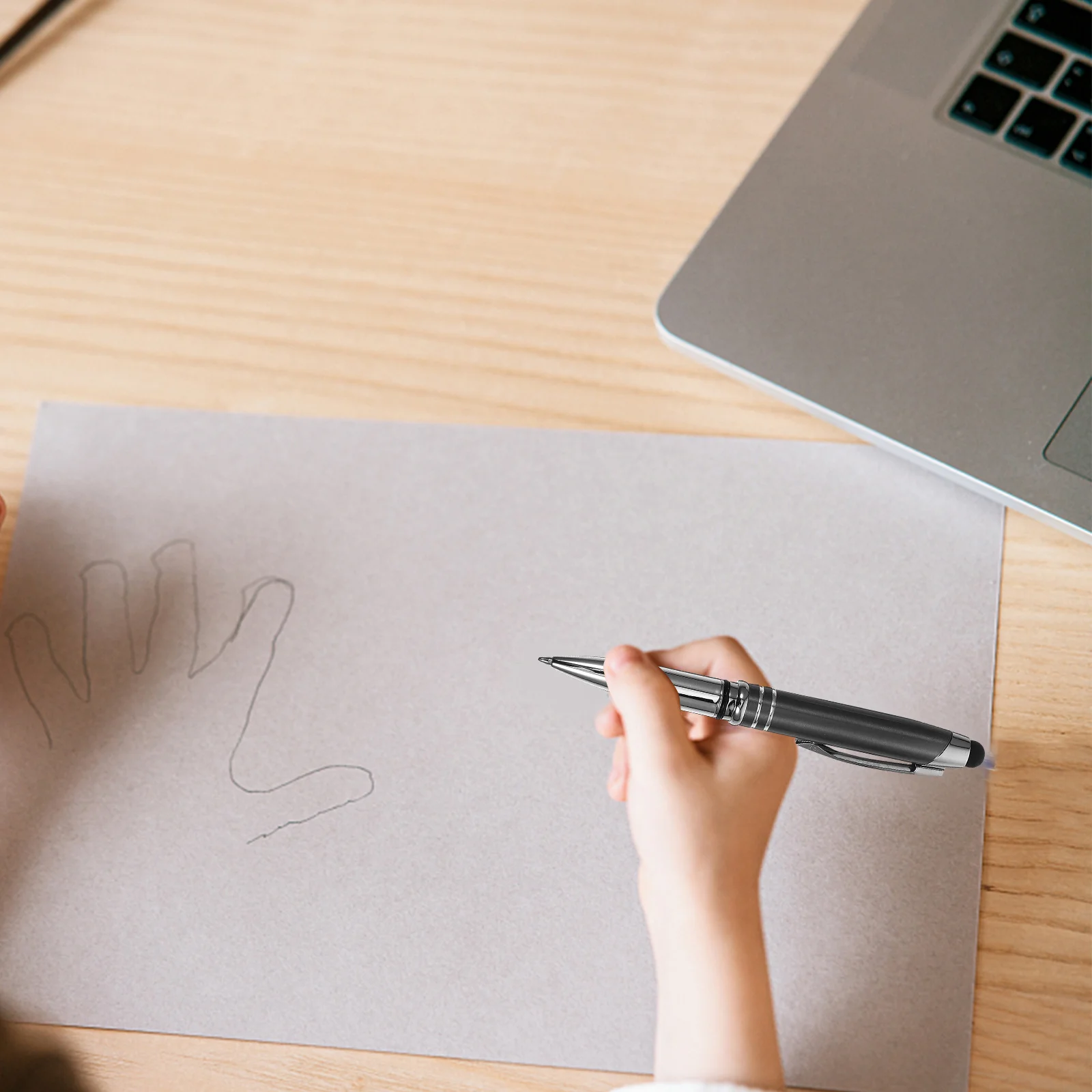 Multi Function Led Light Ballpoint Pen Stylus Pen High Brightness Touch Screen Capacitive Stylus Smooth Writing Pen