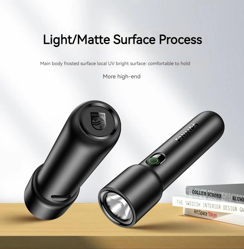 S126236e74a0042b0b47445e756c54ef05 Philips Lampe de Poche LED Portable – Lampe de Poche Puissante pour Autodéfense, Camping et Randonnée