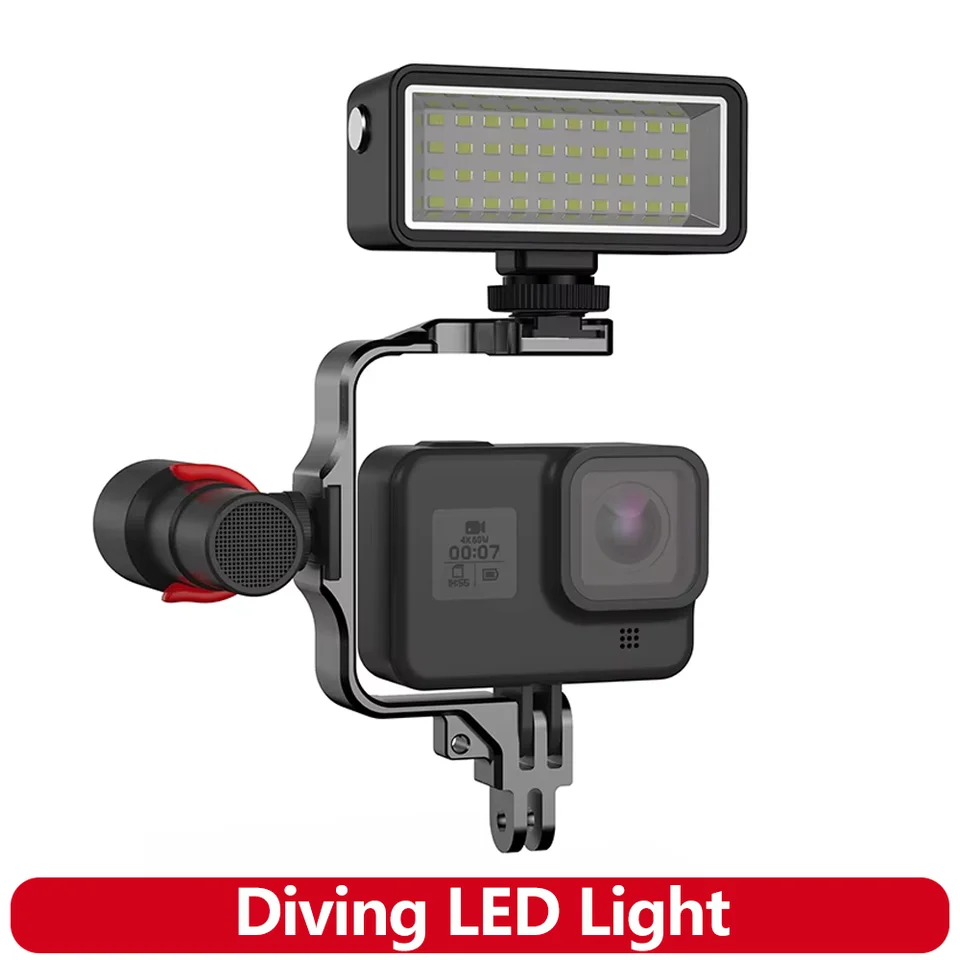 Gopro 用 水中ライト 50m防水　保証付き Gopro 用 水中ライト 50m防水 保証付き Led フラッシュ ライト 40M