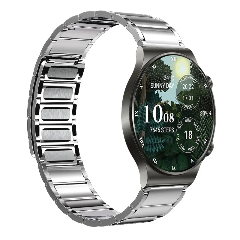 22mm Titanium Metal Strap For Samsung Watch 3/Gear S3/Huawei Watch GT2/ Stainless Steel Magnetic Bracelet For Amazfit GTR 4 Band
