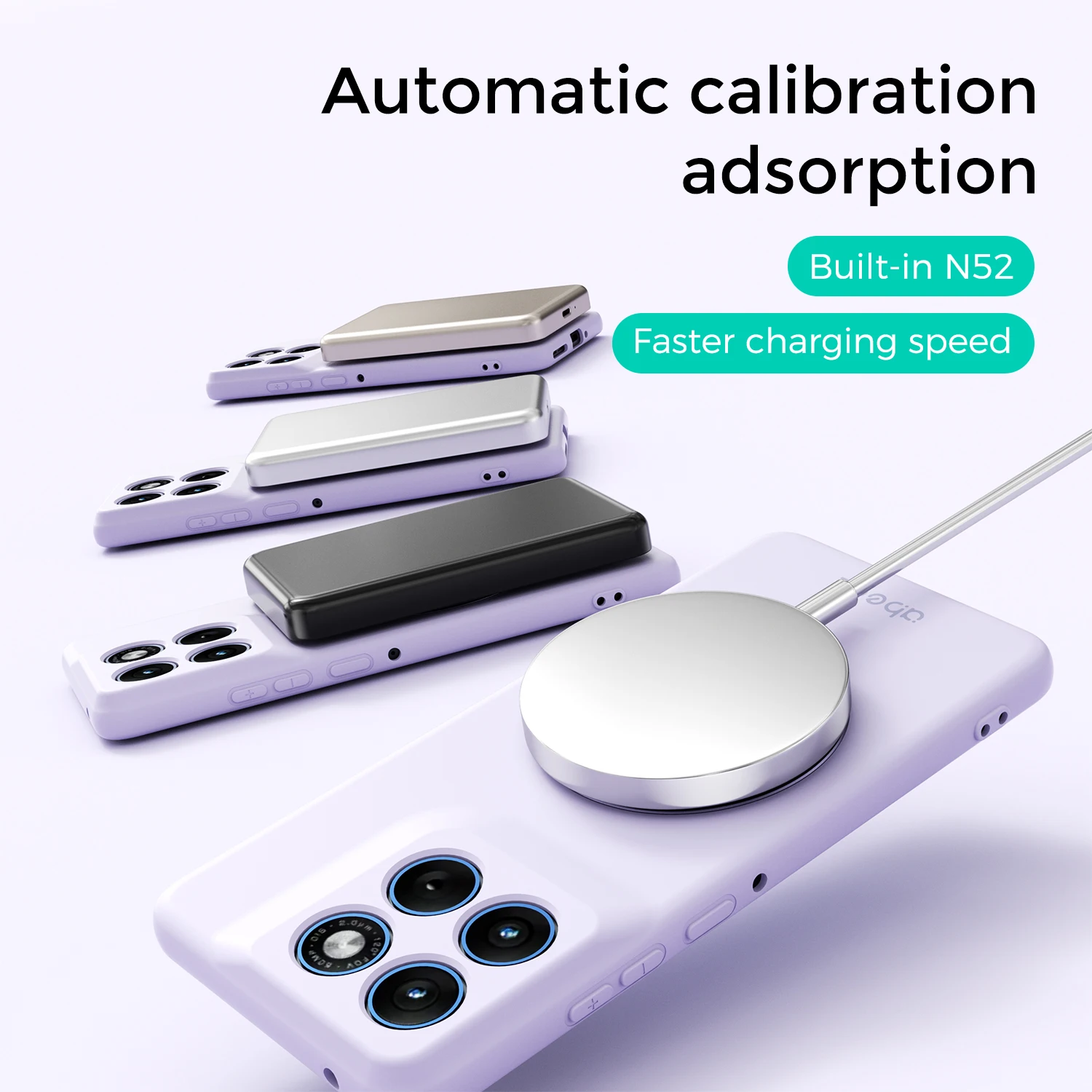 Premium Silicone Magnetic Stand Case - Skin-Feel Liquid Silicone Cover
