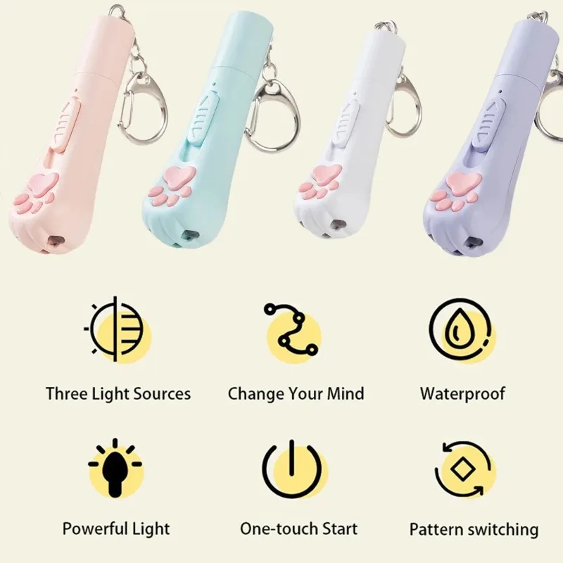 Pet Supplies Laser Cat Teasing Pen Cat Toy Multifunctional USB Infrared Laser Pen Cat Teasing Stick