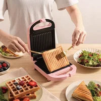 650W Electric Sandwich Machine Waffle Maker Toaster Multifunctional Breakfast Machine Donut Toast  Press Light Food Machine 220V 1