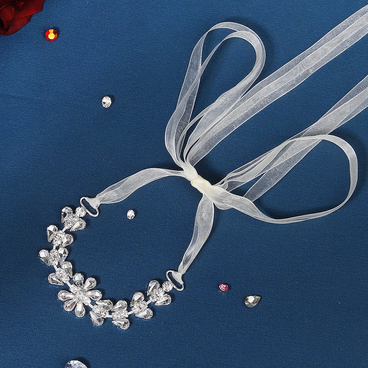 Wedding Dress Belts Rhinestones Belt Silver Diamond Belt Bridal Belts Wedding Gown Belt for Kids Thin Belt Bride Sashes