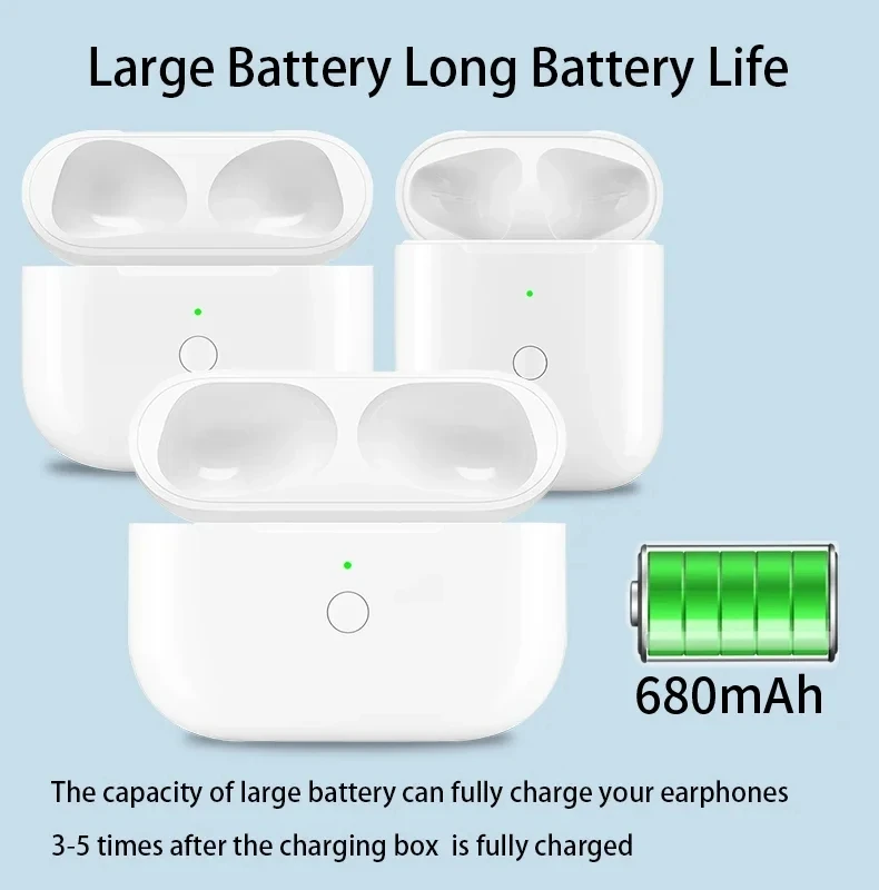 Charging Case Airpods Battery Mah Battery Drain Airpod Charging