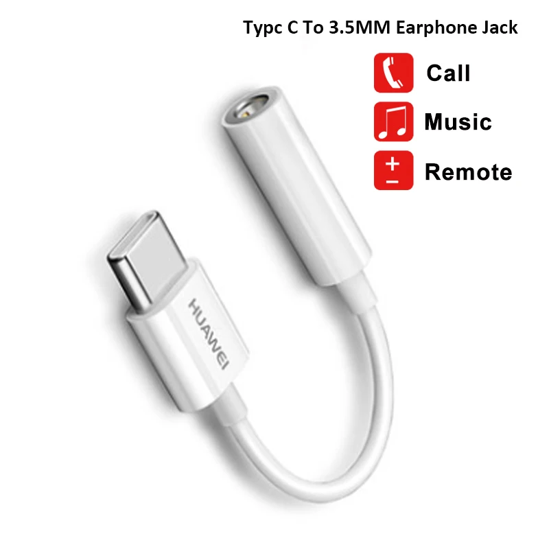 erstatte næse Forestående For HUAWEI Type C Audio Cable Adapter USB C To 3.5mm Jack Earphone  Convertor For P40 P30 Pro Mate30 Pro 30RS Honor 10 20 V20 V30