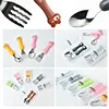 Tableware Cartoon Kids Spoon Fork Set Dessert Spoon for Children Fork Baby Gadgets Feed Kid Children's Cutlery for Kids Boxless 4