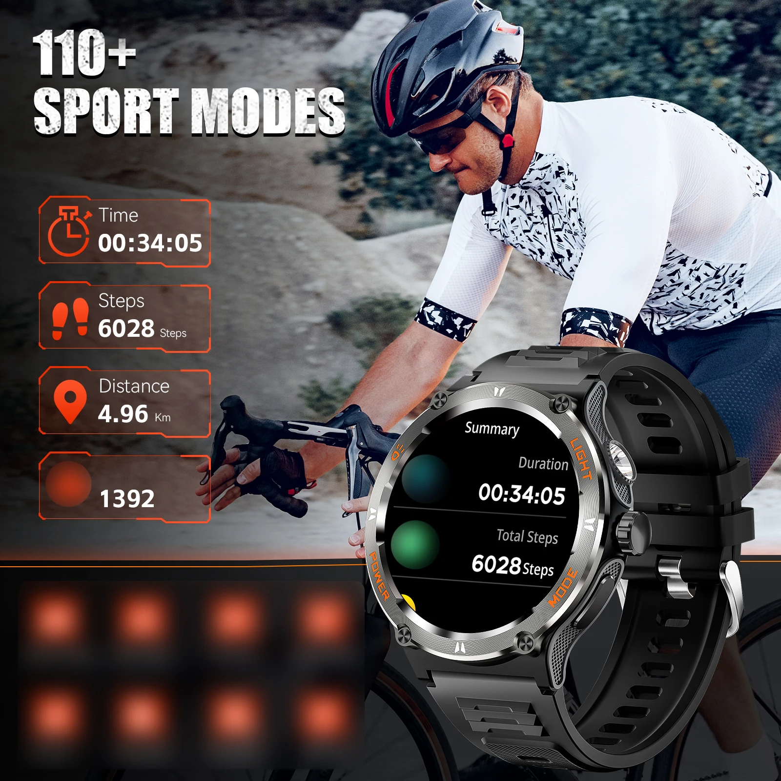 LaNikar Waterproof Smart Watch with Heart Rate Monitor