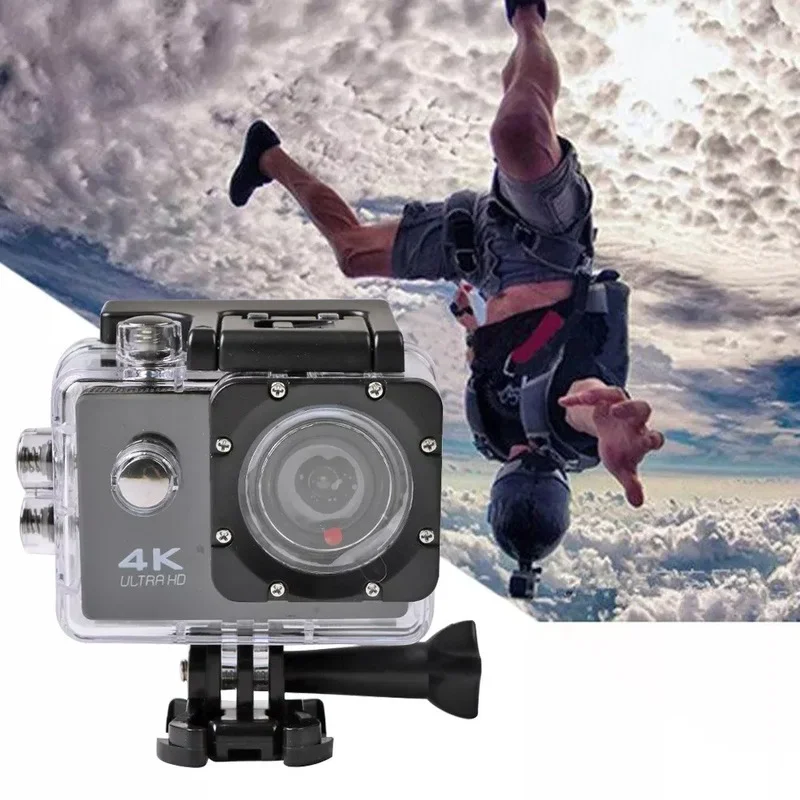 12MP Wifi Action Camera 4K 25fps Ultra HD 170D Go Waterproof Pro Sport DV Helmet Digital Motion Video Recording Camera Sport Cam 4