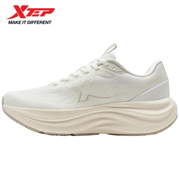 Xtep QingYun Lite Women's Running Shoes 2025 Spring Lightweight  Thick-soled Coushioned Retro Sneaker for Female 975218110042