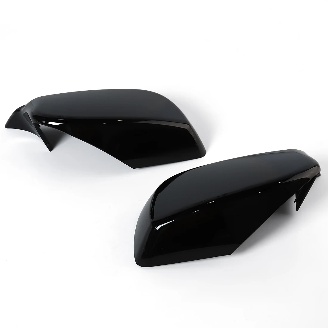2PCS 백미러 쉘 BMW E60 E61 E63 E64 2004-2007 용 수정 버전 글로스 블랙 윙 백미러 커버 캡