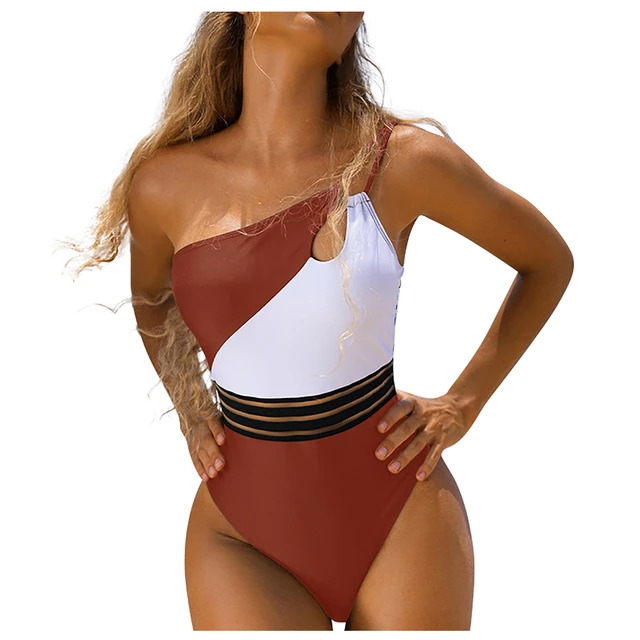 Maillot de Bain femme 1 Pièce dos nu Elégant Amincissant Monokini