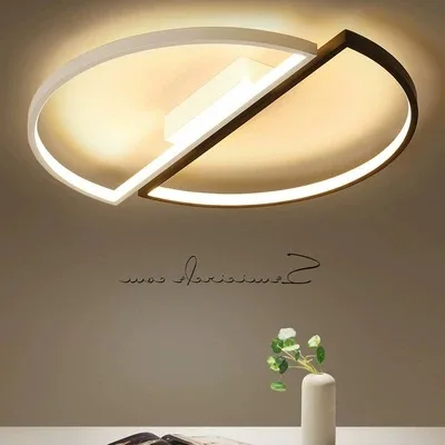 

Nordic Modern LED Ceiling Lights 42W 52W Simple Semicircle Ceiling Lamp Fixture Led Lights for Room Living Room Decor Lightings