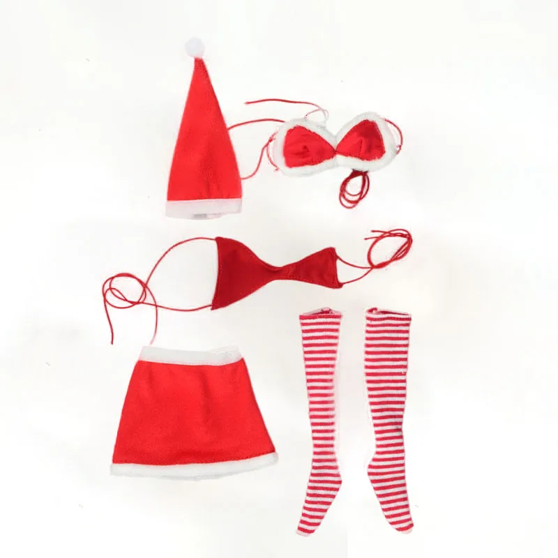 

Хит продаж 1/6, экшн-фигурка, Рождественский костюм для девочки, одежда для 12-дюймовой экшн-фигурки, аксессуары «сделай сам»