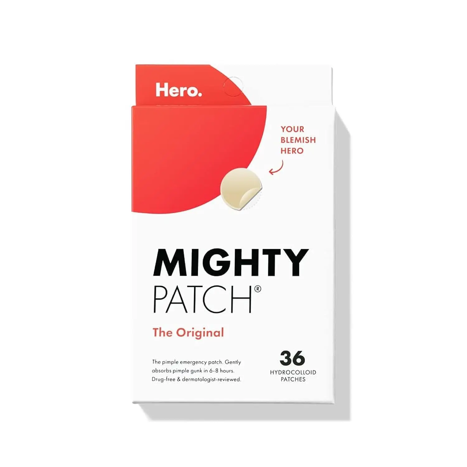 Hero Cosmetics Mighty Patch Hydrocolloid 75pcs Acne Pimple Spot Treatment Fast Shrinking Korean Skincare
