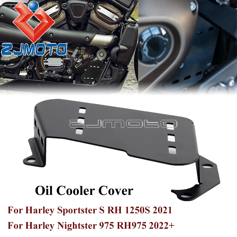 

Защитная крышка радиатора мотоцикла, защитная крышка масляного радиатора для Harley Sportster S RH1250S RH1250 2021 + Nightster 975 RH975 2022 +